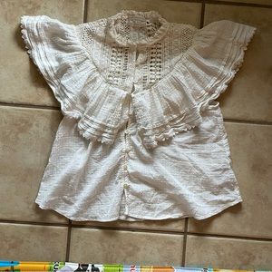 UO white boho top